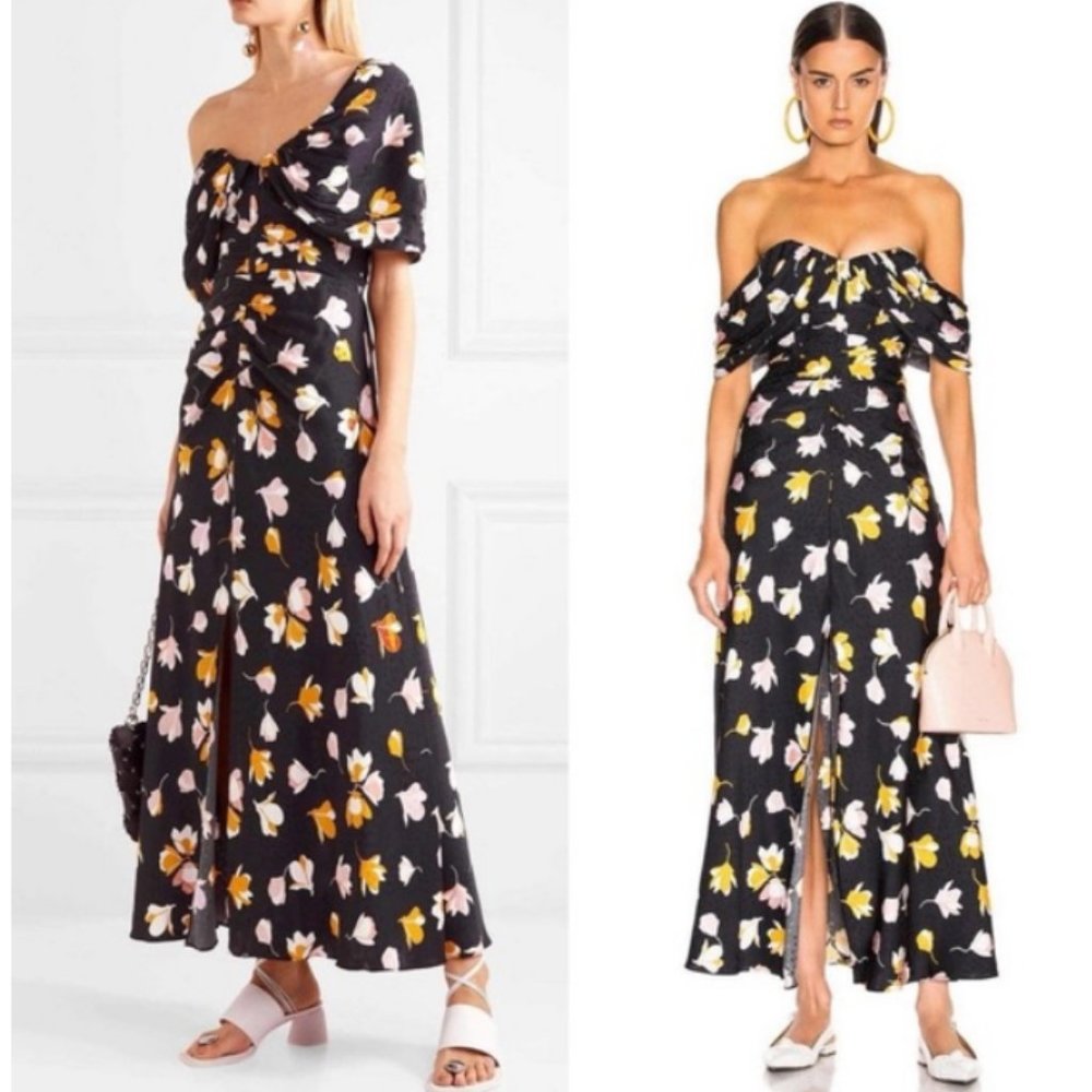 Self-Portrait Off-the-Shoulder Floral Maxi Dress, 2